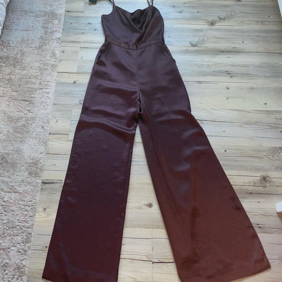 Reiss Womens Brown and Tan Jumpsuit - Picture 2 of 5